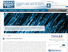 Tablet Screenshot of project-nanotec.com